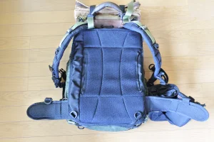 バックパック背中パット冬用装着