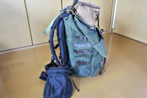 バックパックサブバック腰ベルト装着